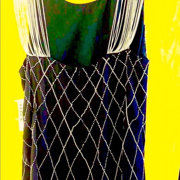 🔥🔥NEW-Alice and Olivia chain strap mini dress beaded. Hot.vacation, funk… - Picture 2 of 9